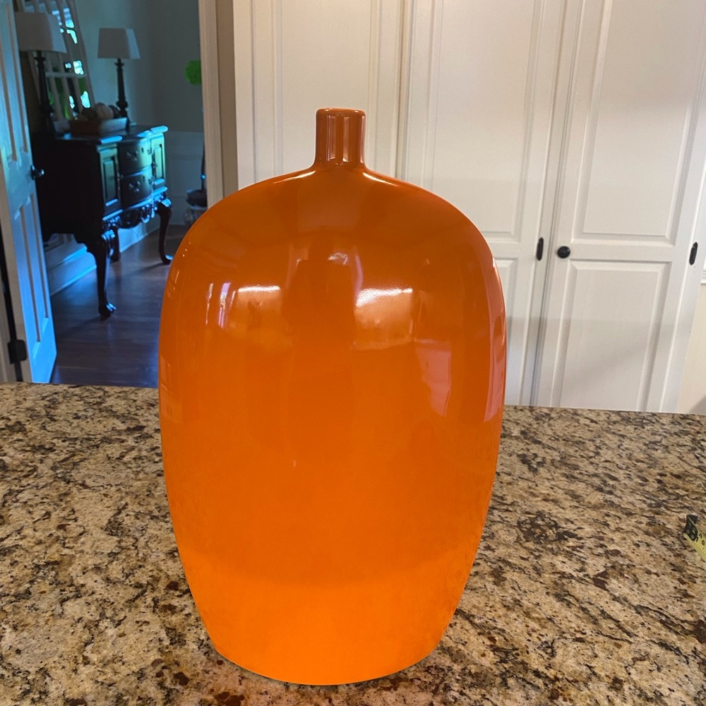 Beautiful orange vase